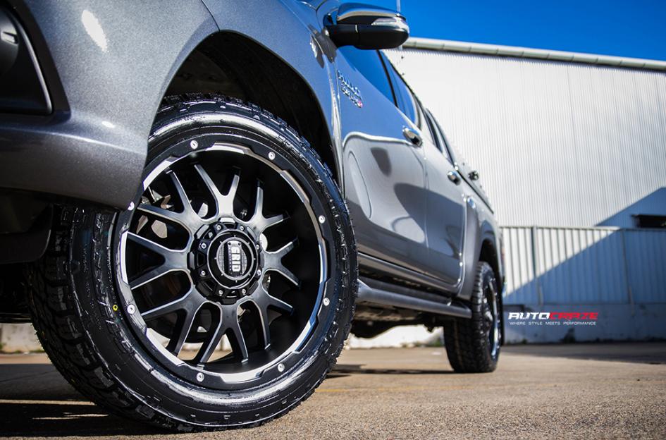 TOYOTA HILUX N80 4WD GD02 MATTE BLACK MACHINED FACE 